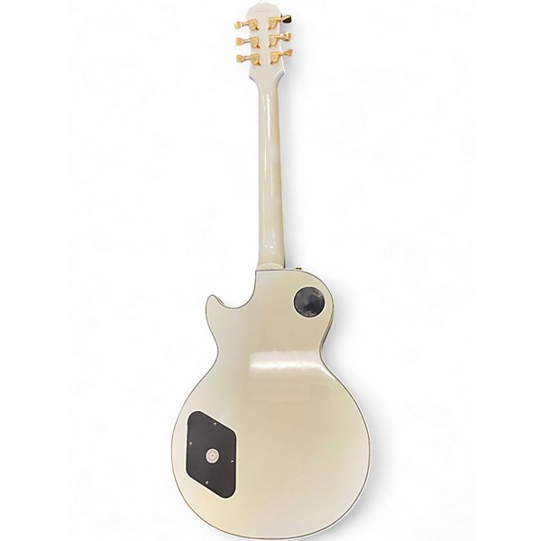 Used Epiphone Les Paul Custom Antique White Solid Body Electric Guitar