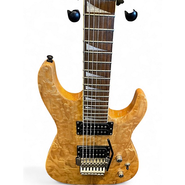 Used Douglas 7 String burl top Natural Solid Body Electric Guitar