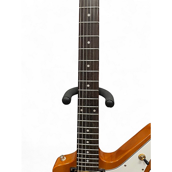 Used Epiphone Korina Explorer Trans Orange Electric Bass Guitar