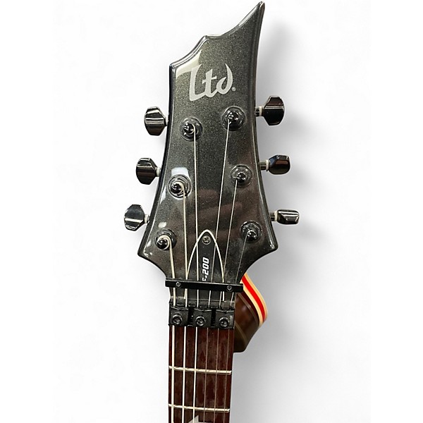 Used ESP LTD F-200 Grey Sparkle  Solid Body Electric Guitar
