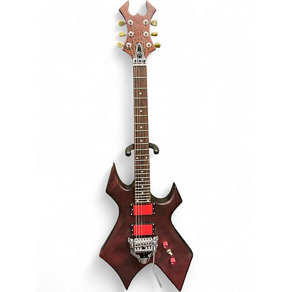 Used B.C. Rich Warlock Red Crackle Solid Body Electric Guitar