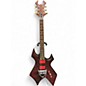 Used B.C. Rich Warlock Red Crackle Solid Body Electric Guitar thumbnail