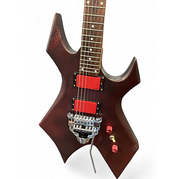 Used B.C. Rich Warlock Red Crackle Solid Body Electric Guitar