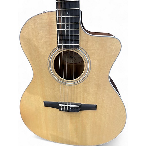 Used Taylor 214CEN Natural Classical Acoustic Electric Guitar