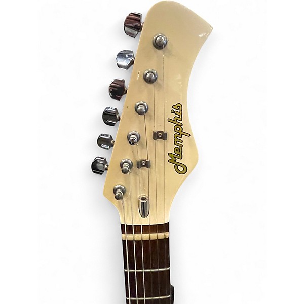 Used Memphis STRAT COPY Cream Solid Body Electric Guitar