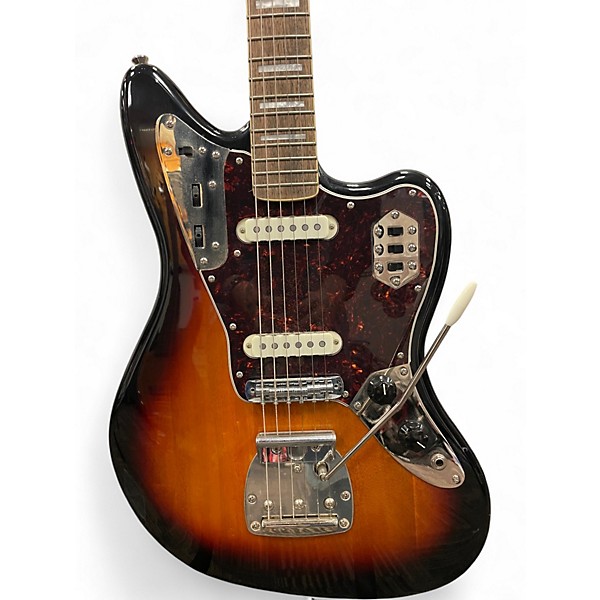Used 2019 Squier CLASSIC VIBE 70S JAGUAR Sunburst Solid Body Electric Guitar