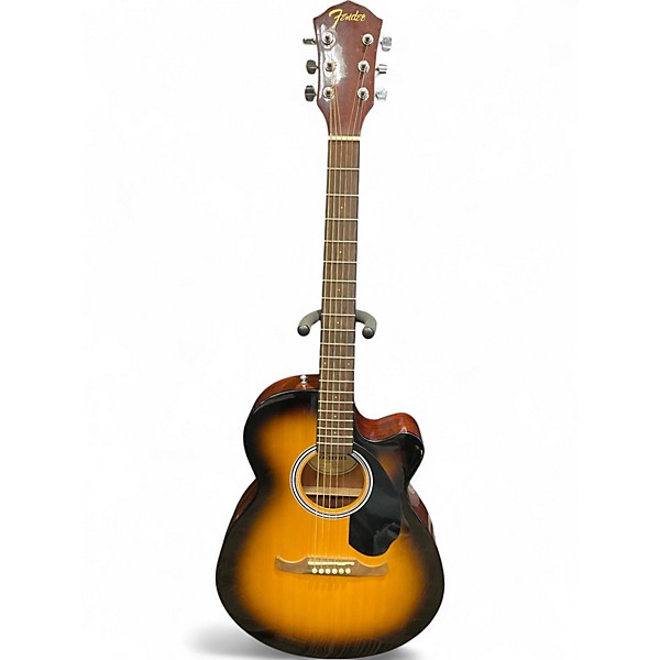 Used Fender FA135CE Concert 2 Tone Sunburst Acoustic Electric Guitar