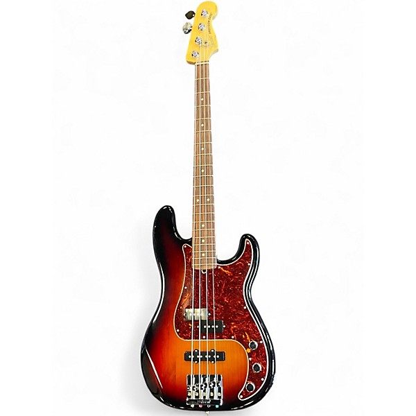 Used Fender American Performer Precision Bass 3 Color Sunburst Electric Bass Guitar