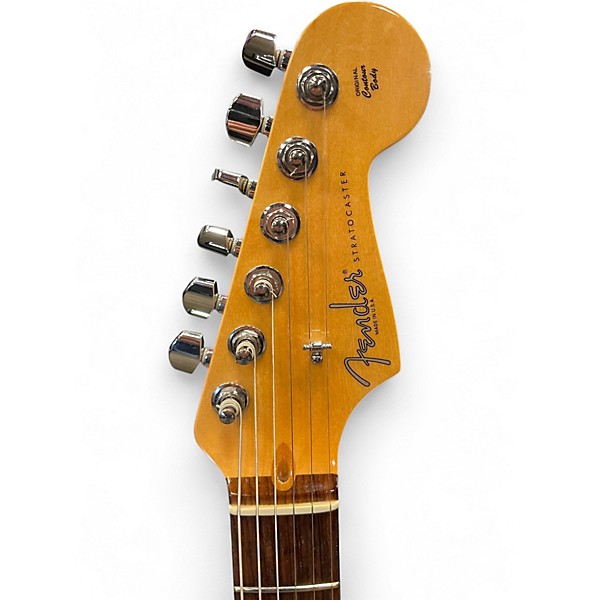 Used 2009 Fender American Standard Stratocaster HSS Sienna Sunburst Solid Body Electric Guitar