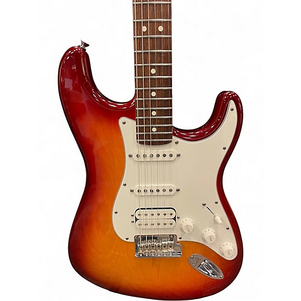 Used 2009 Fender American Standard Stratocaster HSS Sienna Sunburst Solid Body Electric Guitar