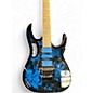 Used 2016 Ibanez JEM77FP Steve Vai Signature Blue Floral Pattern Solid Body Electric Guitar