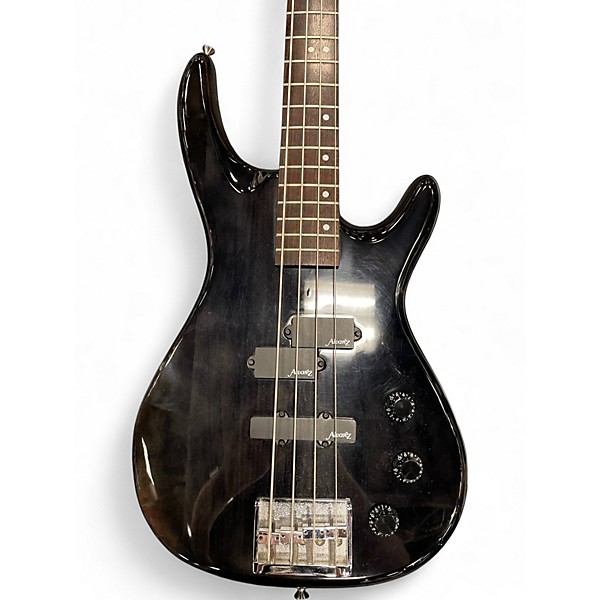 Used Alvarez AE800 Trans Black Electric Bass Guitar