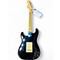 Used Starcaster by Fender Stratocaster Black Solid Body Electric Guitar