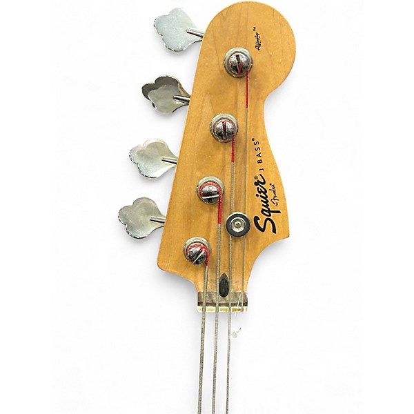 Used Squier Affinity Jazz Bass Black Electric Bass Guitar