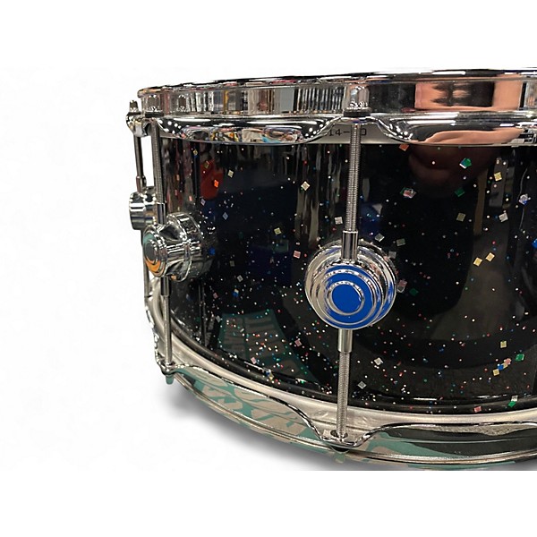 Used DW 6.5X14 Classic Series Snare Mardi Gras Sparkle Drum