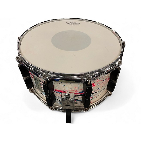 Used Tempus 6.5X14 Carbon Fiber Snare Paint Drip Drum