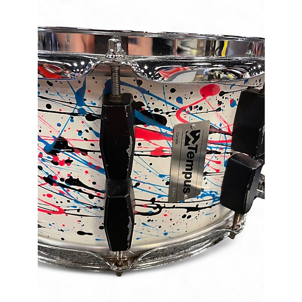 Used Tempus 6.5X14 Carbon Fiber Snare Paint Drip Drum