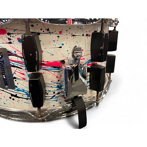 Used Tempus 6.5X14 Carbon Fiber Snare Paint Drip Drum