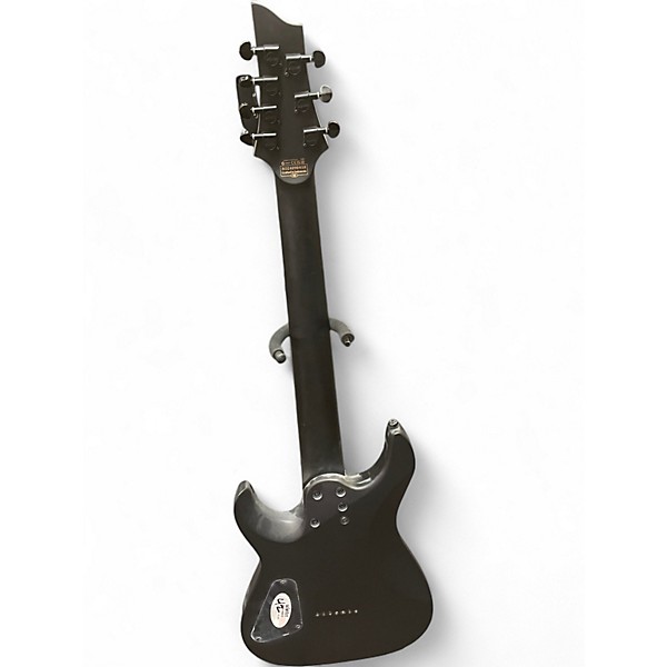 Used Schecter Guitar Research Damien 7 String Black Solid Body Electric Guitar