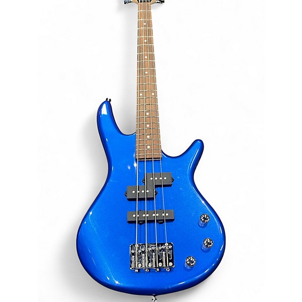 Used Ibanez GSRM20 Mikro Short Scale Electron Blue Metallic Electric Bass Guitar