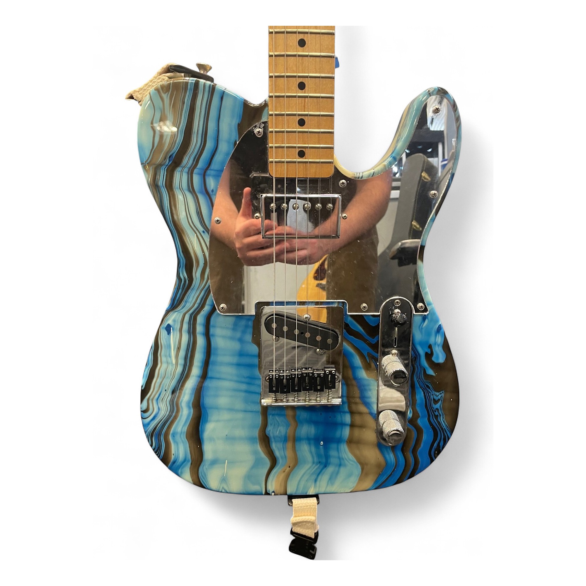 ギター Fender Mexico Standard Telecaster Swirl Used Fender Standard Telecaster Swirl BLUE SWIRL Solid Body