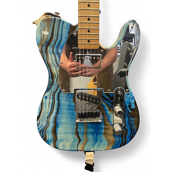 Used Fender Standard Telecaster Swirl BLUE SWIRL Solid Body Electric Guitar