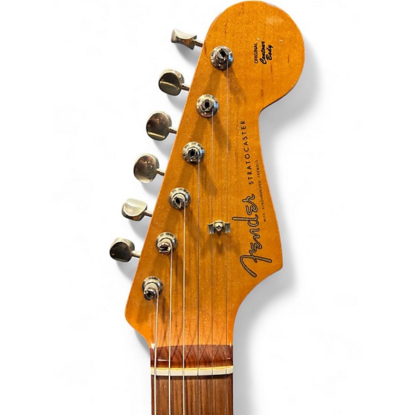 Used Fender Jimi Hendrix Monterey Stratocaster Olympic White Solid Body Electric Guitar