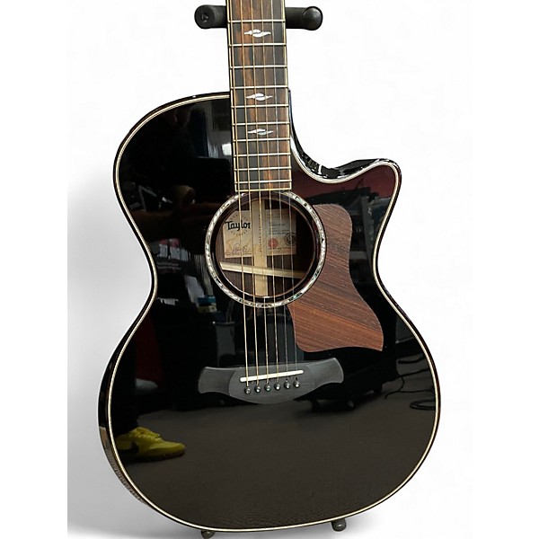 Used Taylor 814CE BUILDER'S EDTION BLACKTOP Black Acoustic Electric Guitar