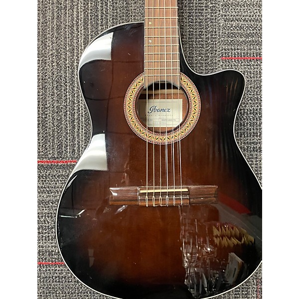 Used Ibanez GA35TCE Black Onyx Classical Acoustic Electric Guitar
