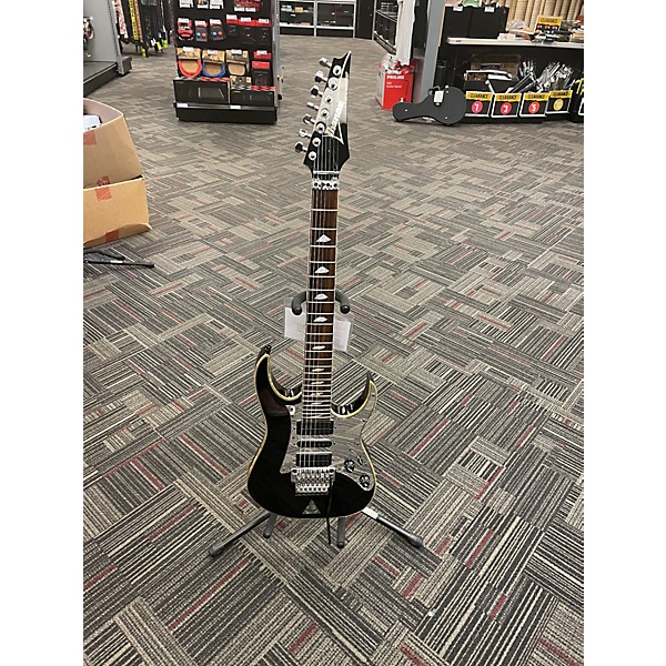 Used 1998 Ibanez UV777P Black Chrome Solid Body Electric Guitar