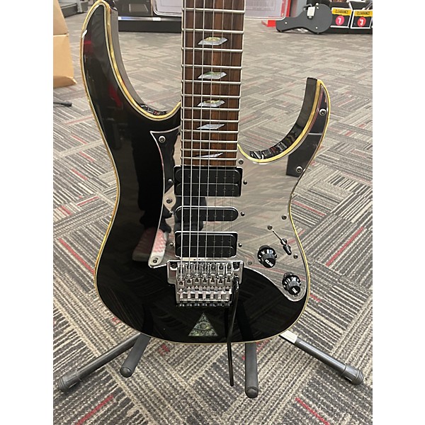 Used 1998 Ibanez UV777P Black Chrome Solid Body Electric Guitar