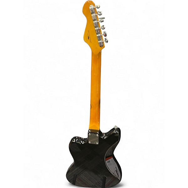 Used Vintage Reissued Seres V65 Black Solid Body Electric Guitar
