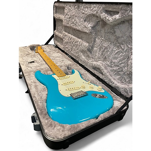 Used Fender American Professional II Stratocaster Miami Blue Solid Body Electric Guitar