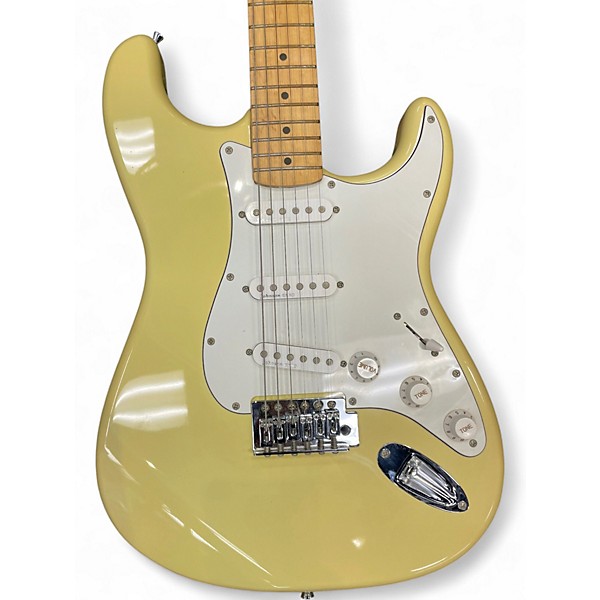 Used Johnson Double Cut Cream Solid Body Electric Guitar
