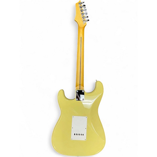 Used Johnson Double Cut Cream Solid Body Electric Guitar