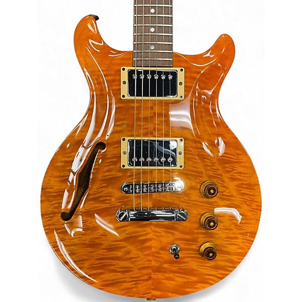 Used Hamer Artist Studio Quilted Caramel Hollow Body Electric Guitar