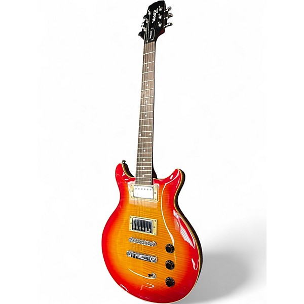 Used Hamer Standard F/T Heritage Cherry Sunburst Solid Body Electric Guitar