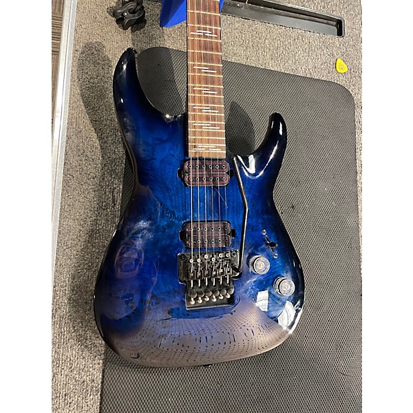Used Schecter Guitar Research omen elite 6 blue burst Solid Body Electric Guitar