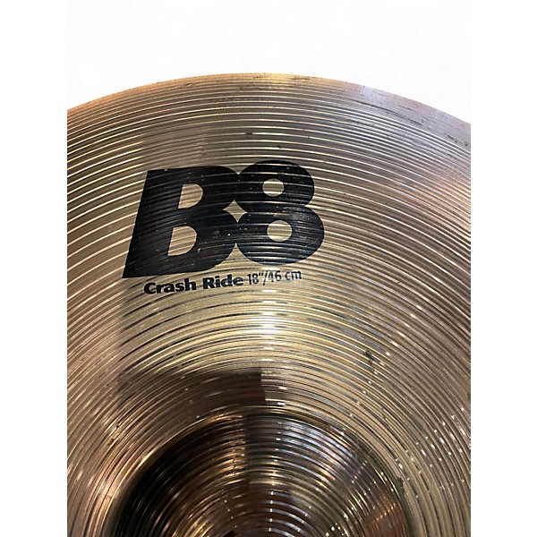 Used SABIAN 18in B8 Crash Ride Cymbal