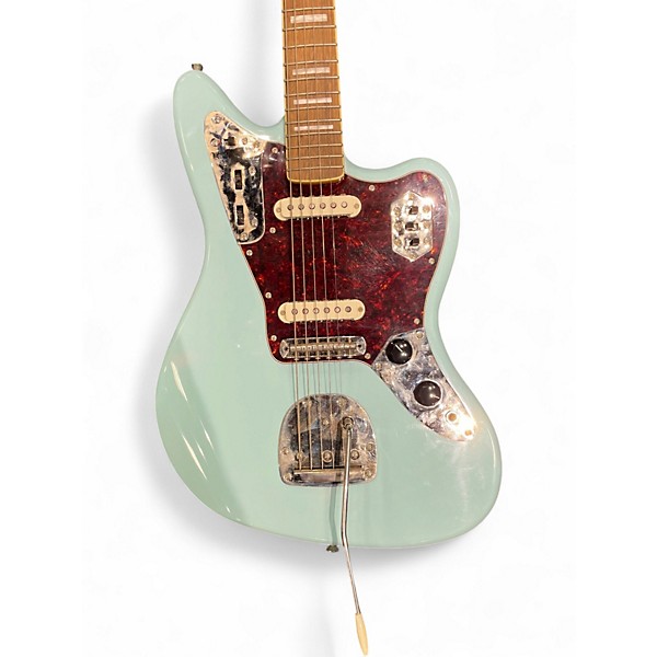 Used Squier Classic Vibe 1970s Jaguar Daphne Blue Solid Body Electric Guitar
