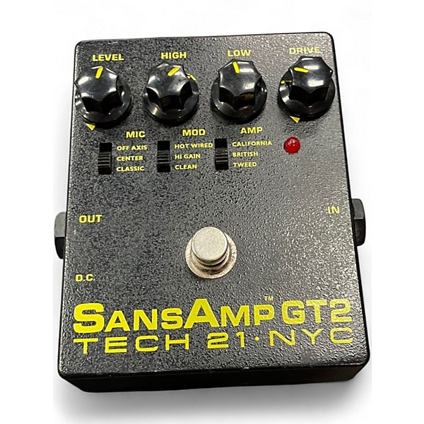 Used Tech 21 Sansamp GT2 Tube Amp Emulator Effect Pedal