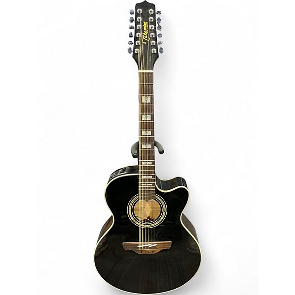 Used Takamine EG523SCB-12 Black 12 String Acoustic Electric Guitar