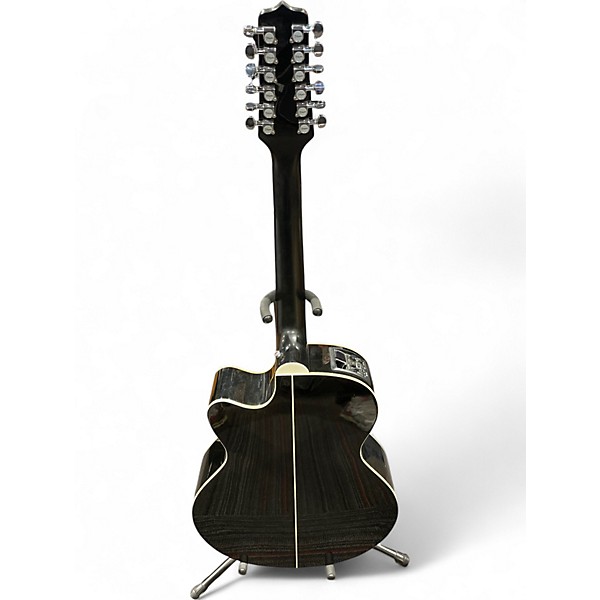 Used Takamine EG523SCB-12 Black 12 String Acoustic Electric Guitar