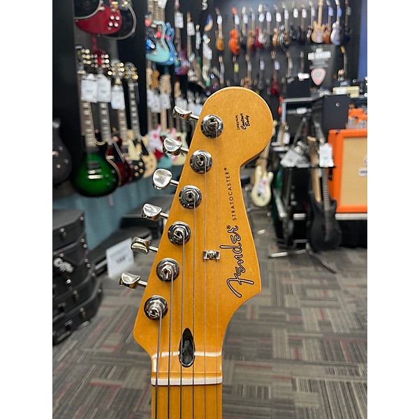 Used Fender Player Stratocaster Black Solid Body Electric Guitar