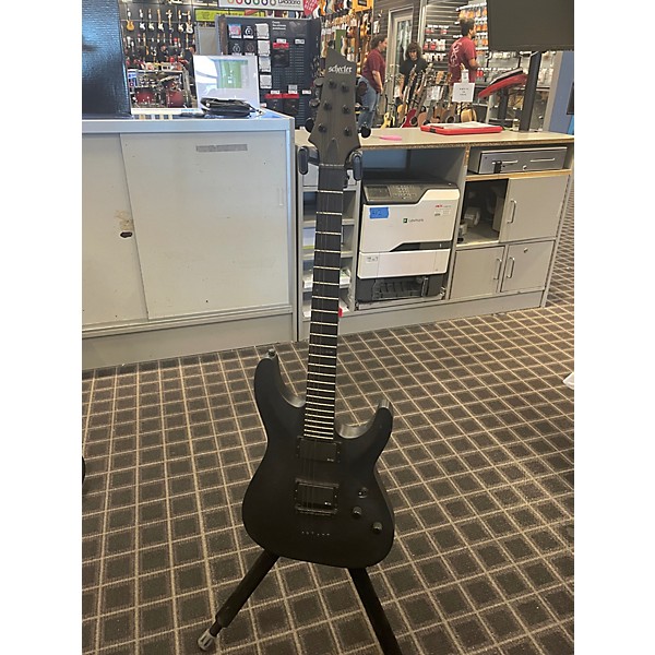Used Schecter Guitar Research C1 Platinum Black Solid Body Electric Guitar