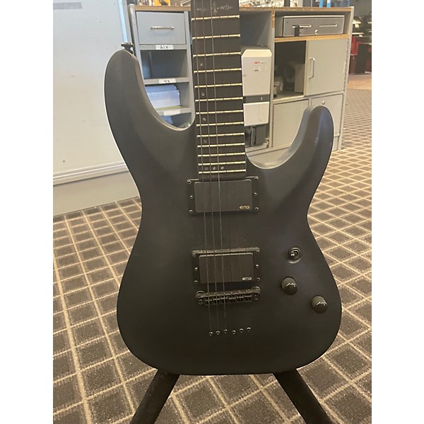 Used Schecter Guitar Research C1 Platinum Black Solid Body Electric Guitar