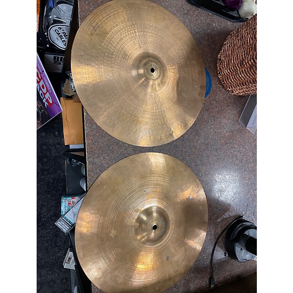 Used Paiste 14in 2002 Medium Hi Hat Pair Cymbal