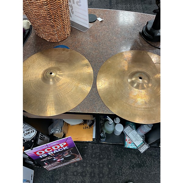 Used Paiste 14in 2002 Medium Hi Hat Pair Cymbal