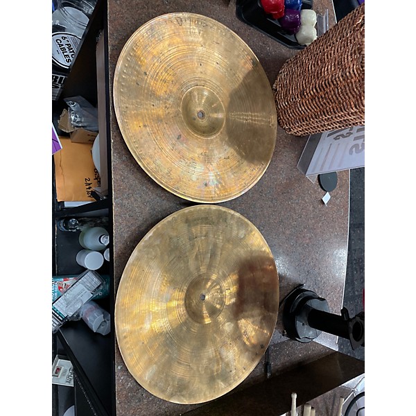 Used Paiste 14in 2002 Medium Hi Hat Pair Cymbal