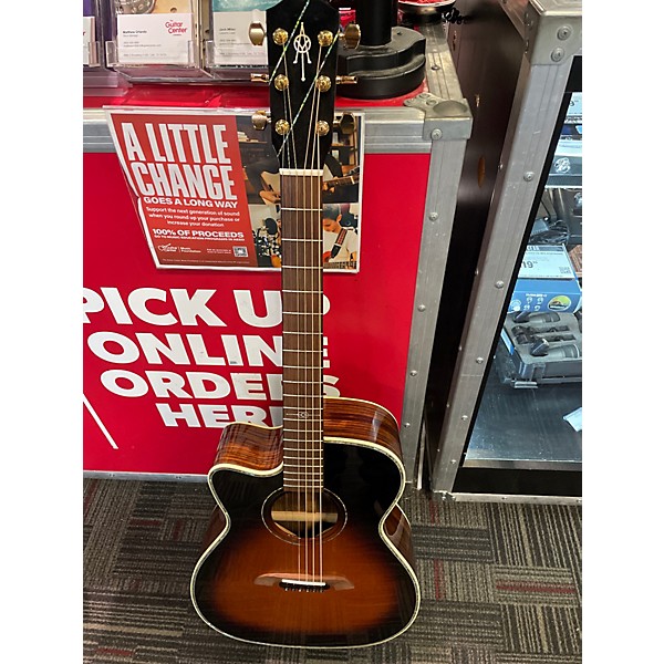 Used Alvarez Kazou 2 Color Sunburst Acoustic Electric Guitar